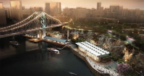 Howard smith wharves once the building project is finished.