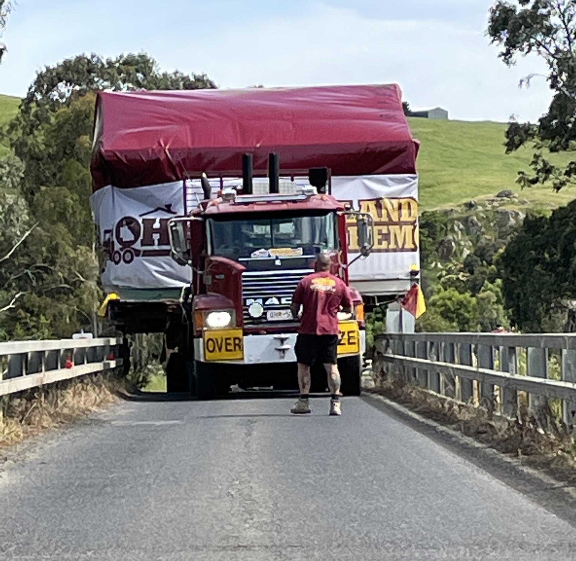 QHR journey to The Block 2022, Narrabri bridge